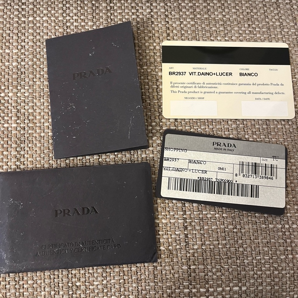 PRADA ✨ Leather Shoulder Bag Triangle Logo Plate - Picture 7 of 10